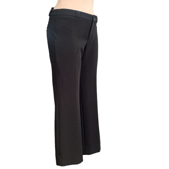 Banana Republic "Logan Crop" Trouser Dress Pants Sz 4 Black #113H - Picture 5 of 10